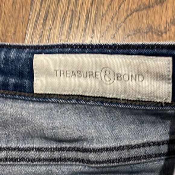 EUC! Treasure and Bond Distressed Mid-Rise Skinny Ankle Jeans - Size 24 - Picture 5 of 11